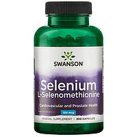 Селен-50 селенометионин, Selenium L-Selenomethionine, Swanson, 100 мкг, 300 капсул