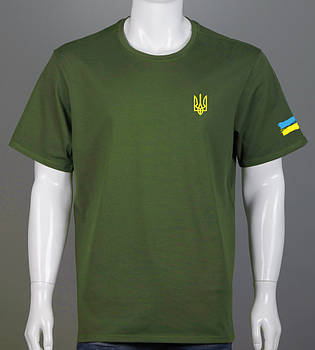 Футболка батал Тризуб UA 2306б (Уп.4шт 3XL,4XL), Хакі