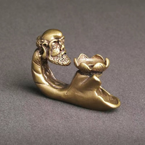 Креативна латунна мідна настільна прикраса Дзен підставка тримач пахощів, фото 1