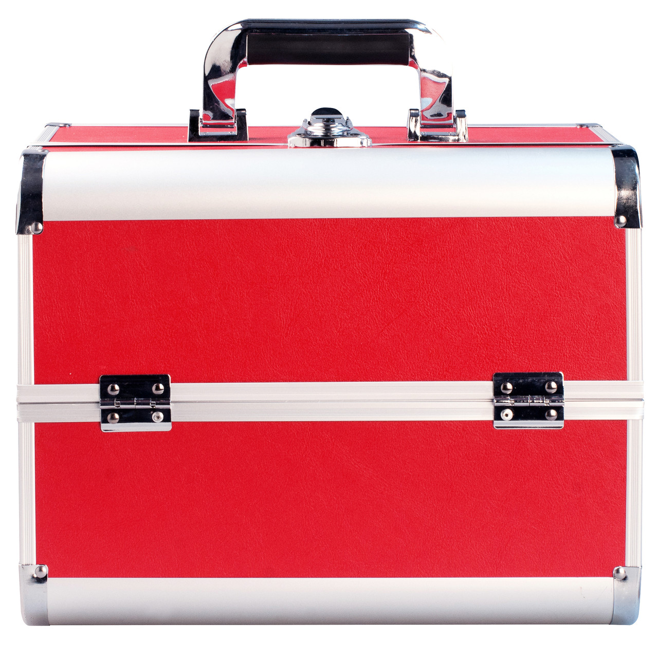 Валіза для візажиста алюмінієва "Matte Series", червона, фото 1