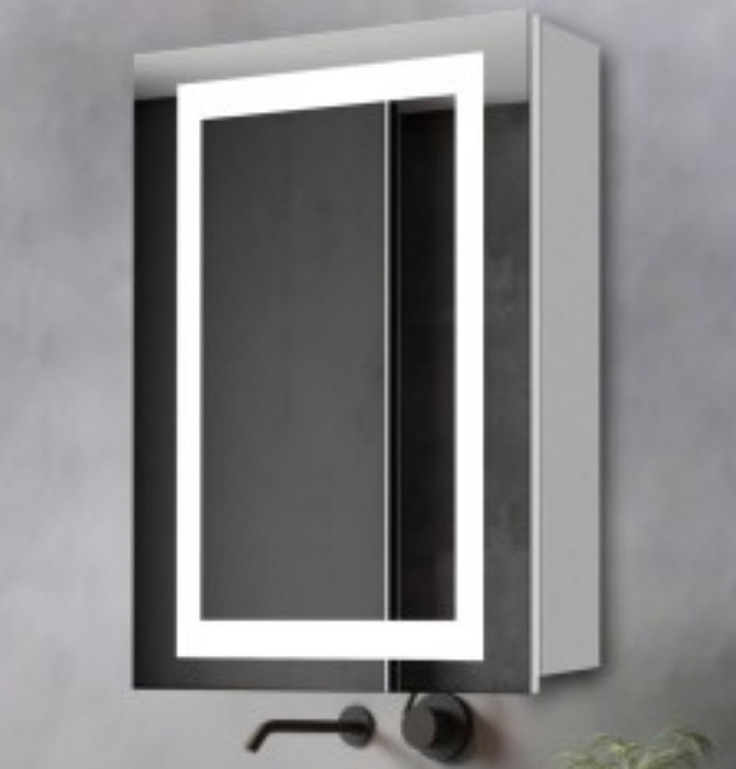 Дзеркальна шафа 50см з підсвіткою, фото 1