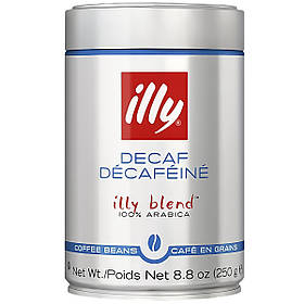 Кава в зернах Illy Decaf Decafeine 250г ж/б , 6шт/ящ , Італія