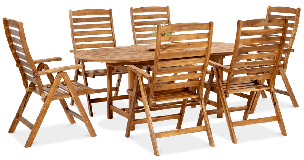 Обідній набір меблів Focus Garden Akadia Dining 190/6+1