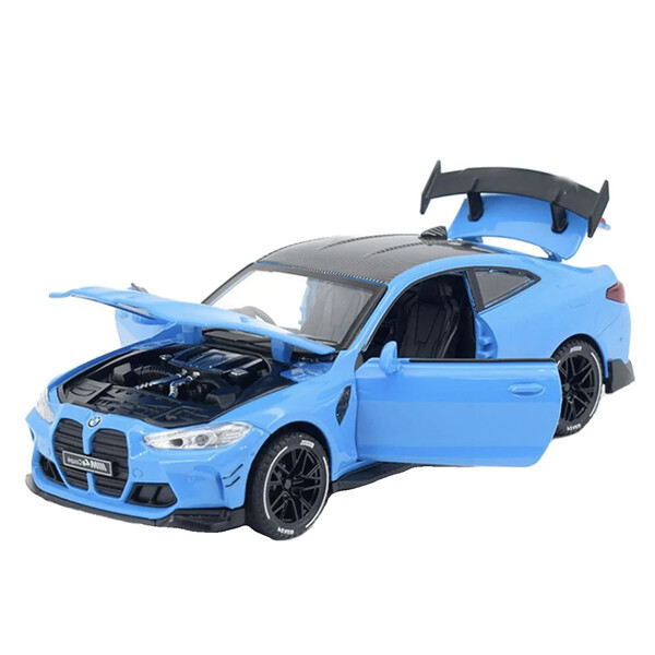 Машинка BMW M4 іграшка моделька металева колекційна 15 см Блакитний (60593)