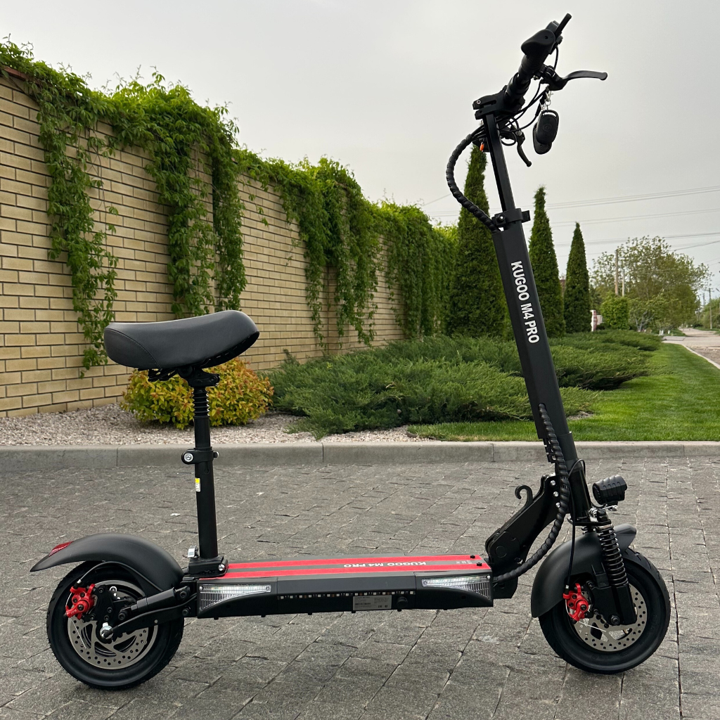 Електросамокат KUGOO M4 PRO 48V 1000W (підсилений акумулятор 18Ah) з сидінням 2024 року