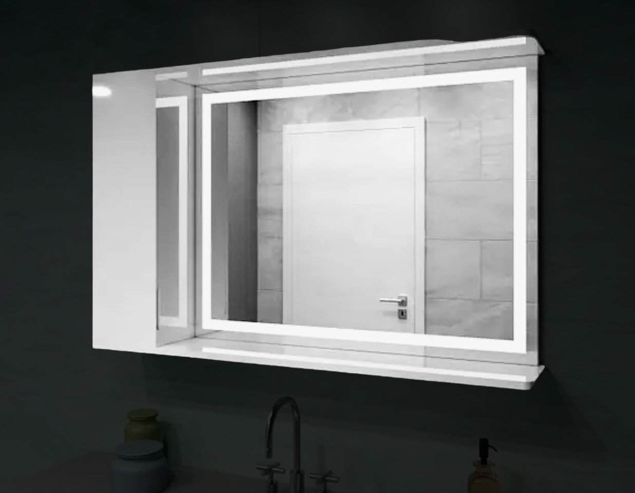 Шафа-дзеркало 1200х700 з Led підсвічуванням
