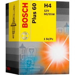 Автомобільна лампа Bosch Plus 60 H4 12 V 60/55 W (1987302049)