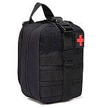 Сумка під аптечку Червона KT7000110 на липучці швидкознімна, фото 6