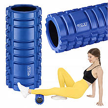 Масажний ролик 4FIZJO 33 x 14 см (валик, ролер) Blue (P-5907739310071)