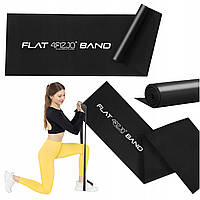 Стрічка-еспандер для спорту та реабілітації 4FIZJO Flat Band 200 х 15 cм 12-15 кг Black (P-5907222931677)