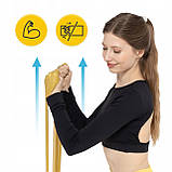 Стрічка-еспандер для спорту та реабілітації 4FIZJO Flat Band 200 х 15 cм 25-35 кг Gold (P-5907739310453), фото 7