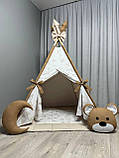 Вігвам для дітей Ведмежатко Повний комплект, дитяча палатка, дитячий вігвам, вігвам, вігвам для дівчинки, вігвам для хлопчика, фото 6