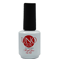 Топ UNO LUX High Gloss Top Coat - без липкого шару,глянцевий,,15ml