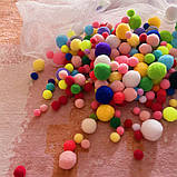 Набір для творчості Різнокольорові помпони від Obetty, фото 4