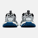 Кросівки чоловічі сірі Balenciaga 3XL Silver White Blue (16569), фото 3