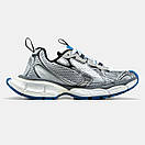 Кросівки чоловічі сірі Balenciaga 3XL Silver White Blue (16569), фото 4