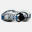 Кросівки чоловічі сірі Balenciaga 3XL Silver White Blue (16569), фото 5