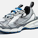 Кросівки чоловічі сірі Balenciaga 3XL Silver White Blue (16569), фото 9