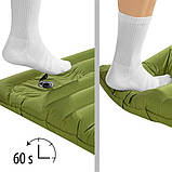 Килимок з вбудованим насосом NILS CAMP NC4101 9 см, зелений, фото 4