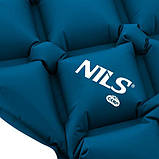 Килимок надувний NILS CAMP NC4006, 190 х 58 х 5 см - синій, фото 6