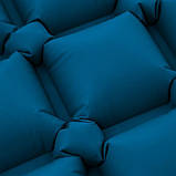 Килимок надувний NILS CAMP NC4006, 190 х 58 х 5 см - синій, фото 7