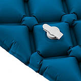 Килимок надувний NILS CAMP NC4006, 190 х 58 х 5 см - синій, фото 8