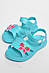 Босоніжки дитячі для дівчинки бірюзового кольору 182337S, фото 2