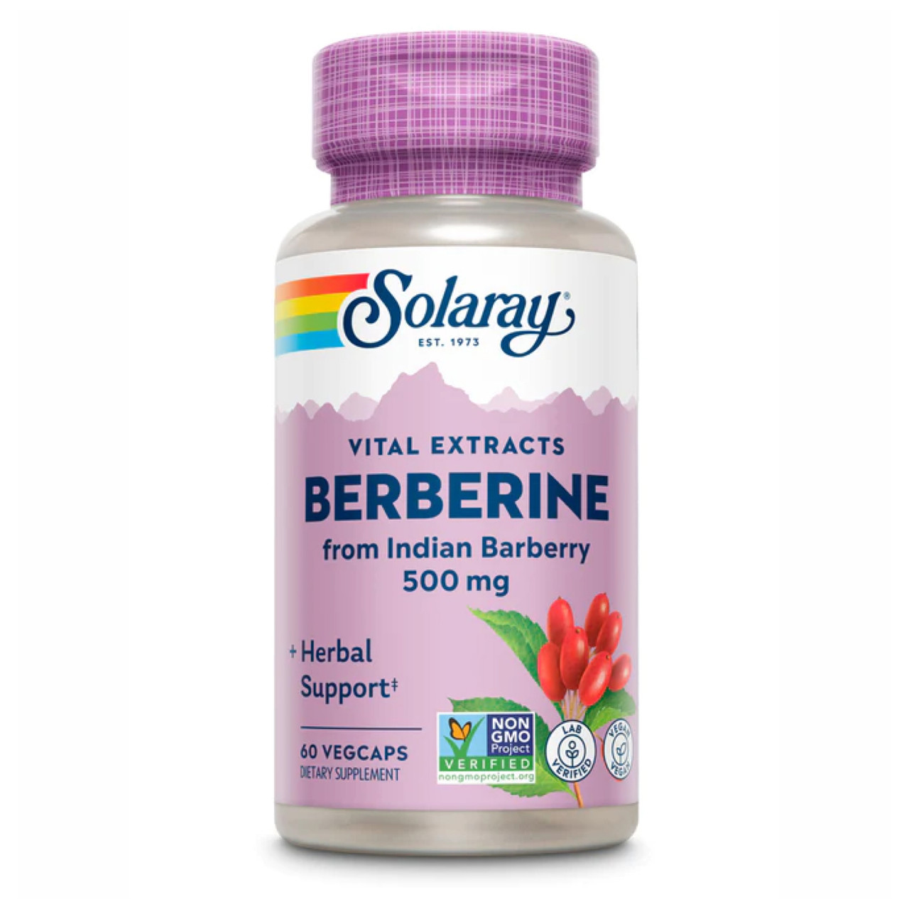 Berberine from Indian Barberry 500mg - 60 vcaps, фото 1