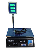 Ваги торговельні Nokasonic D1-40 кг зі стійкою
