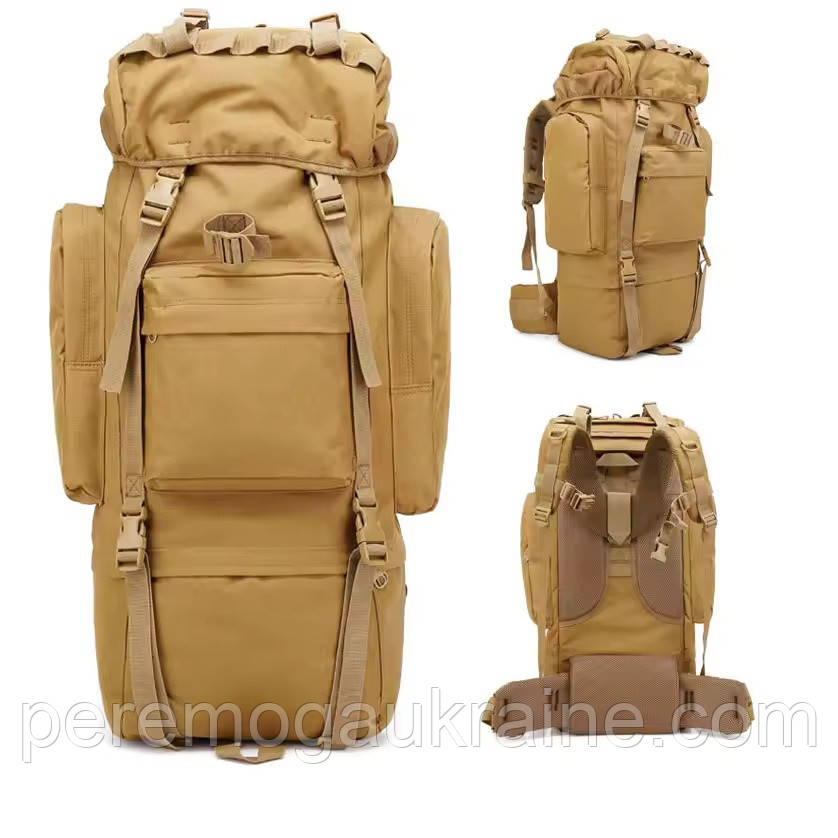 Тактичний рюкзак D3-GGL-502 65л Койот