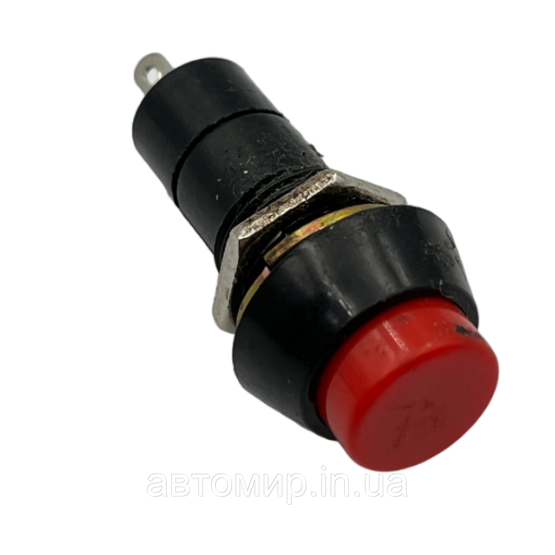 Універсальна натискна кнопка червоного кольору 12-220V з фіксацією FL-318352, фото 1