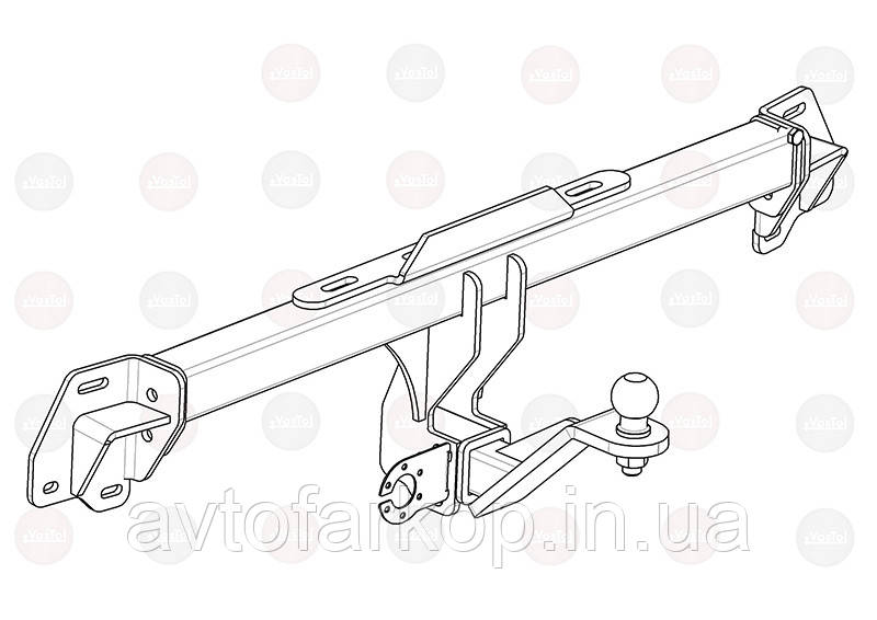 Фаркоп Toyota Camry (50, 55)(2011-2017)(Фаркоп Тойота Камрі 50 )VasTol