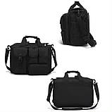 Велика дорожня тактична сумка для документів і ноутбука 15.6 Чорна Solve MOLLE KT6003602, фото 2