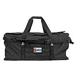 Тактична дорожня сумка Solve MOLLE  - Чорна KT6002602 cargo bag large 105л, фото 3