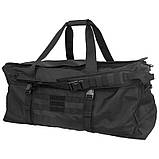 Тактична дорожня сумка Solve MOLLE  - Чорна KT6002602 cargo bag large 105л, фото 7