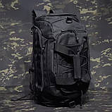 Тактична дорожня сумка Solve  - Black KT6006102 MOLLE cargo bag 25л, фото 6