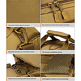 Тактична дорожня сумка Solve  - Black KT6006102 MOLLE cargo bag 25л, фото 10