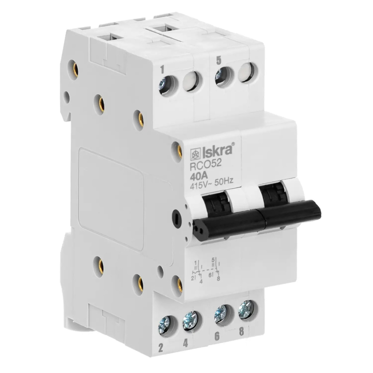 Переключатель I-0-II 1-0-2 2P 40A Iskra RCO52 40 (ввод резервного ...