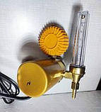 Регулятор з ротаметром аргон/СО2 з підігрівом 220В, фото 4