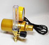 Регулятор із ротаметром аргон/СО2 з підігрівом 220 В (Резьба вхідна W 21,8), фото 3