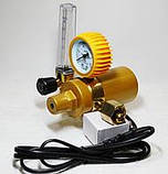 Регулятор із ротаметром аргон/СО2 з підігрівом 220 В (Резьба вхідна W 21,8), фото 4