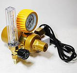 Регулятор із ротаметром аргон/СО2 з підігрівом 220 В (Резьба вхідна W 21,8), фото 8