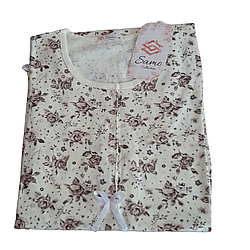 Нічні сорочки жіночі 100% бавовна Samo без рукав розмір 48-50