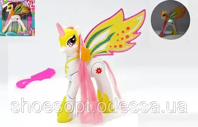 Ігровий набір поні Селестія з гребінцем, музика, світло, фото 1