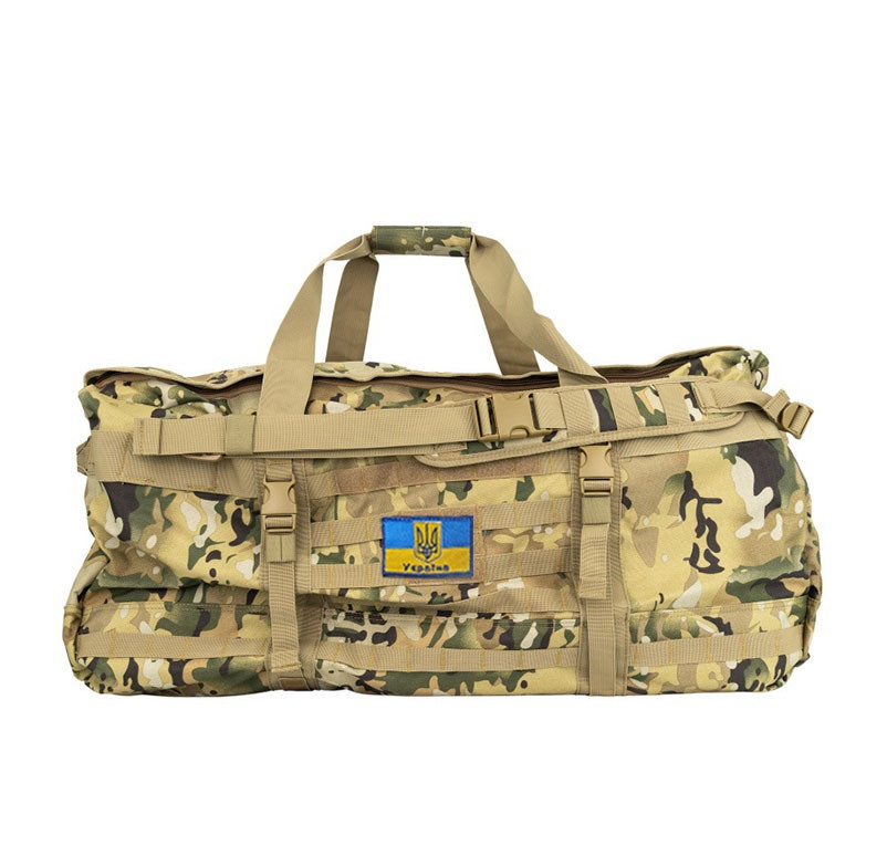Тактична дорожня сумка Solve MOLLE  -KT6002606- Мультикам cargo bag large 105л  peremogaua, фото 1