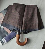 Фірмова чоловіча парасолька Zest 10 спиць ручка-гак напівавтомат