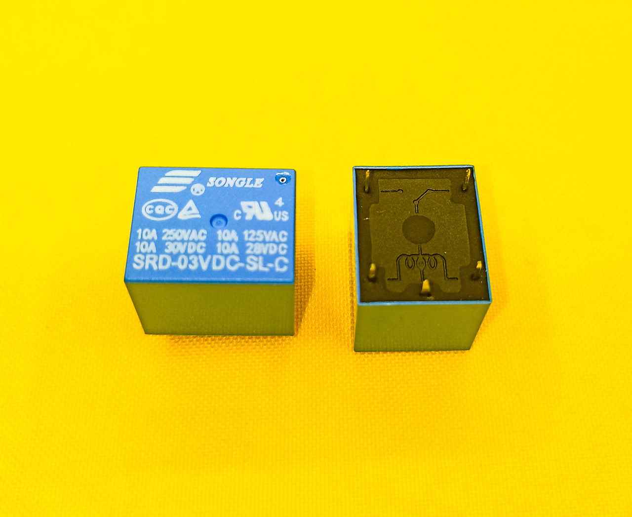 Реле 3V SRD-03VDC-SL-C 10А