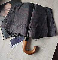 Фірмова чоловіча парасолька Zest 10 спиць ручка-гак напівавтомат