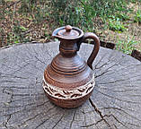 Глечик "Східний" Керамічний з червоної глини 2 літра - для смачних напоїв, фото 2
