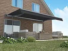 Автоматизована маркіза Premium Gutroof 450x300 Сірий, фото 2